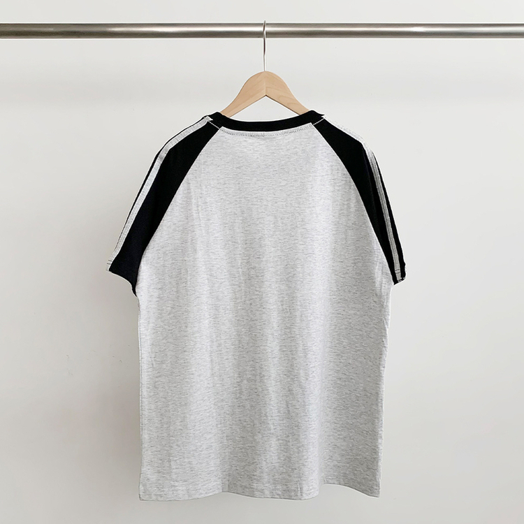 半袖Tシャツ ユニフォーム配色トラックオーバーフィット半袖Tシャツ