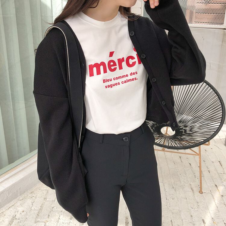 (13컬러) 베이직 페더 브이넥 니트 가디건 블랙