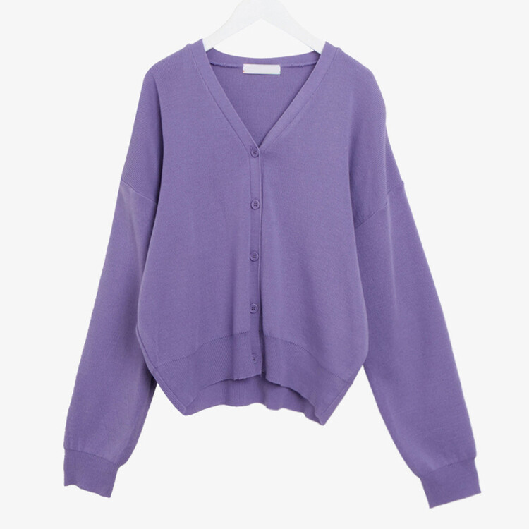 (13컬러) 베이직 페더 브이넥 니트 가디건