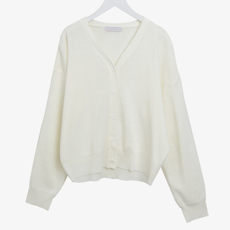 (13컬러) 베이직 페더 브이넥 니트 가디건