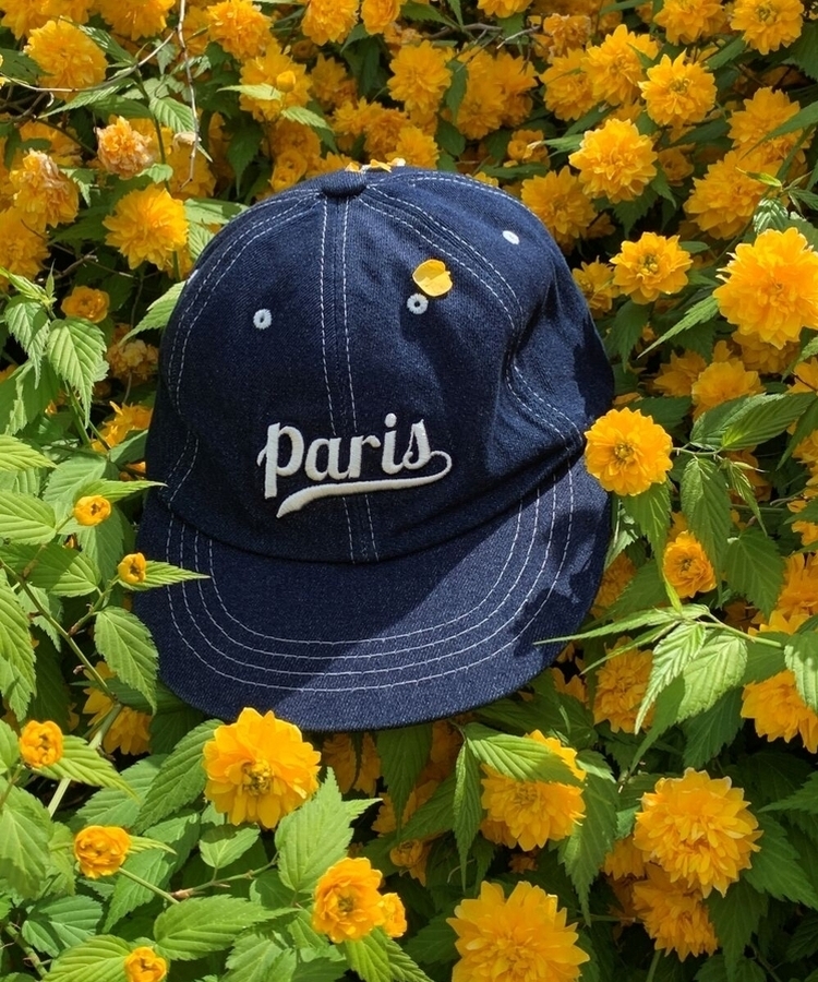 パリス刺繍デニムボールキャップ｜ヘアアクセサリー｜韓国
