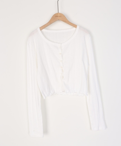 ナチュラルメロウフリルカーディガン