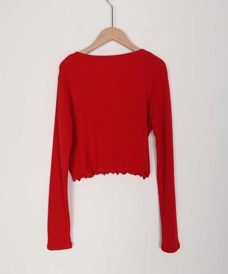 ナチュラルメロウフリルカーディガン