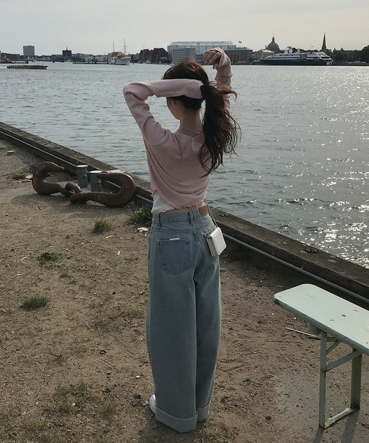 ナチュラルメロウフリルカーディガン PINK