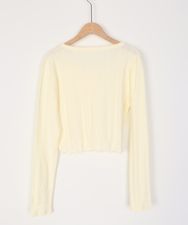 ナチュラルメロウフリルカーディガン