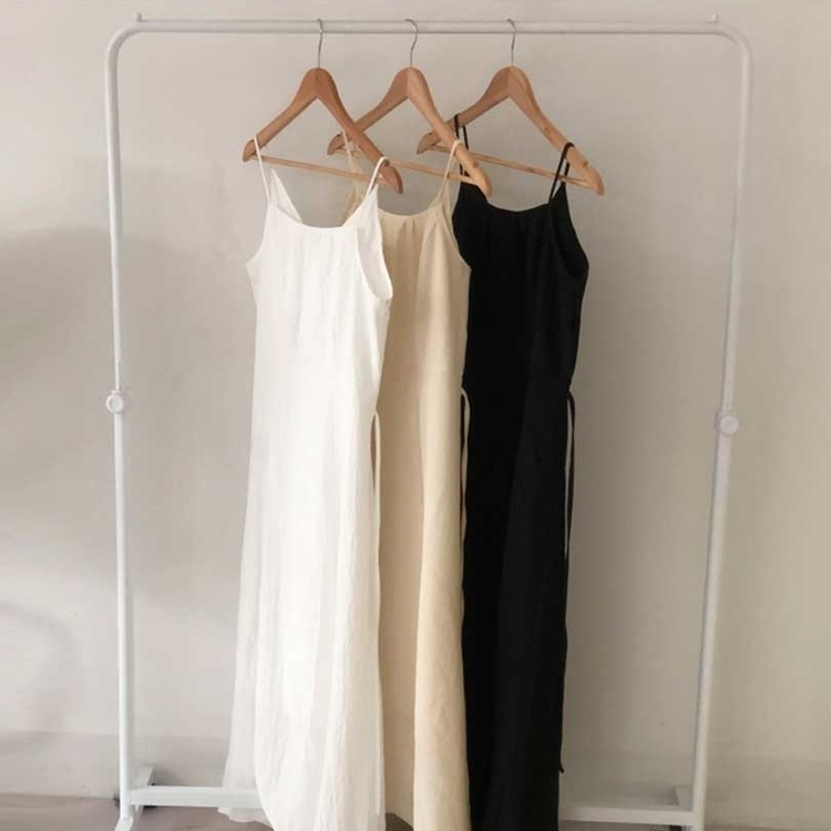 ビスチェキャミソールロングワンピース