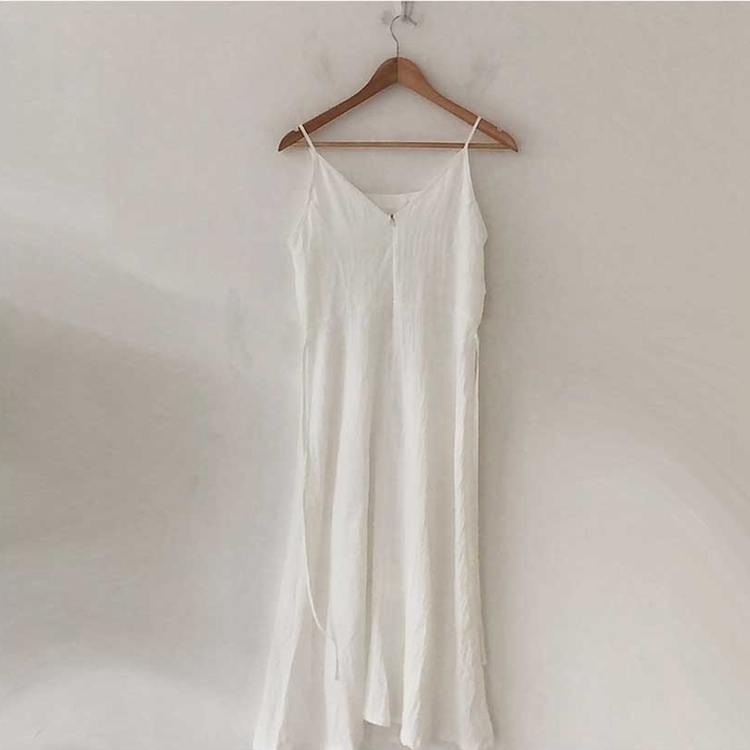 ビスチェキャミソールロングワンピース