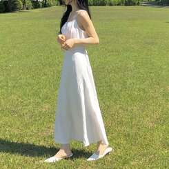 ビスチェキャミソールロングワンピース IVORY