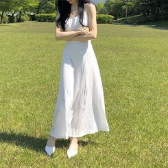 ビスチェキャミソールロングワンピース IVORY