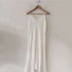 ビスチェキャミソールロングワンピース