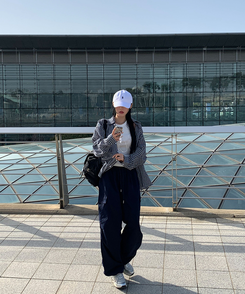 コットンパンツ 【ジョガー調節可】ナイロンカーゴピンタックパンツ8色 NAVY