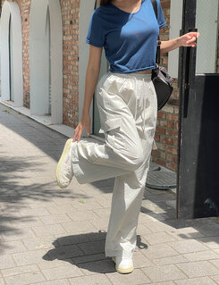 トレーニングパンツ クーリングカーゴロングパンツ6色 IVORY