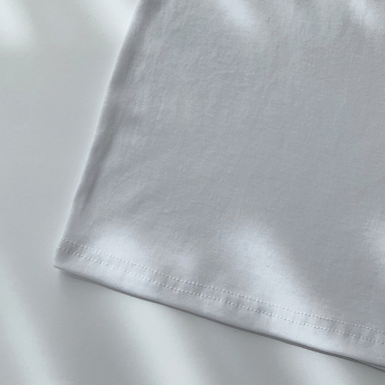 ベーシック無地セミクロップ半袖Tシャツ5色