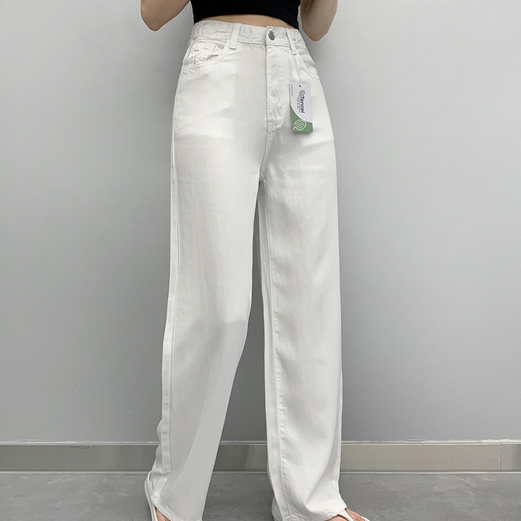 【SHORT/BASIC/LONG 丈別】クールコットンワイドパンツ WHITE