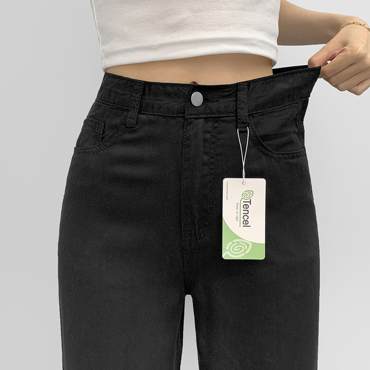 【SHORT/BASIC/LONG 丈別】クールコットンワイドパンツ BLACK