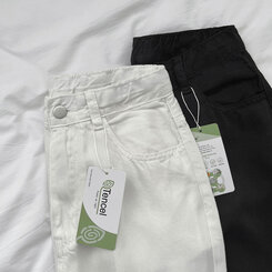 コットンパンツ 【SHORT/BASIC/LONG 丈別】クールコットンワイドパンツ