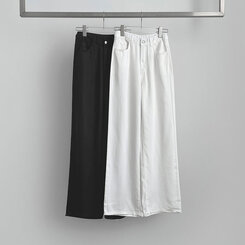 コットンパンツ 【SHORT/BASIC/LONG 丈別】クールコットンワイドパンツ