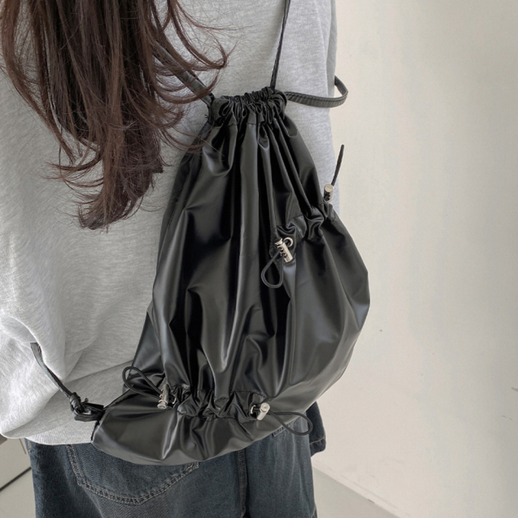 ストリングシャーリングバックパック BLACK