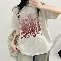 半袖Tシャツ ユニークオーバーフィット半袖Tシャツ OATMEAL