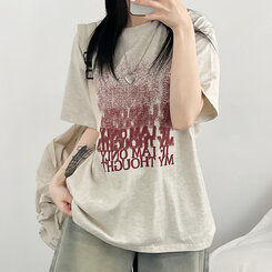 半袖Tシャツ ユニークオーバーフィット半袖Tシャツ OATMEAL