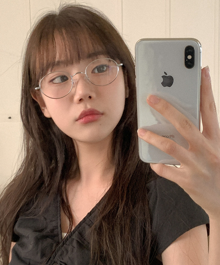 シルバーメタルフレーム ファッションメガネ アウトレット価格]幅広い世代にむけたメタルフレーム/BASIC