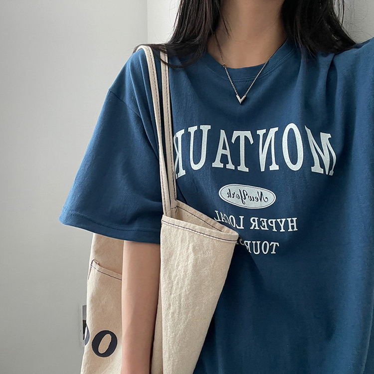 デイリーカジュアルラウンドネック半袖Tシャツ｜半袖Tシャツ｜韓国