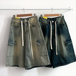 ビンテージカーゴデニムバミューダハーフパンツ