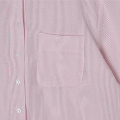 デイリーストライプ半袖シャツ