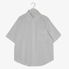 デイリーストライプ半袖シャツ