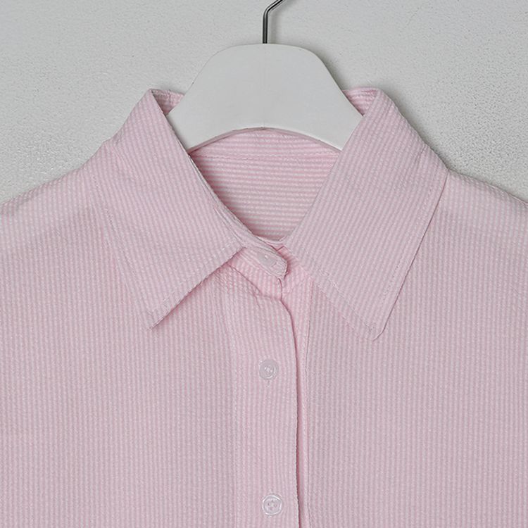 デイリーストライプ半袖シャツ