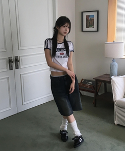 半袖Tシャツ ロンドンスポーティーライン半袖Tシャツ WHITE