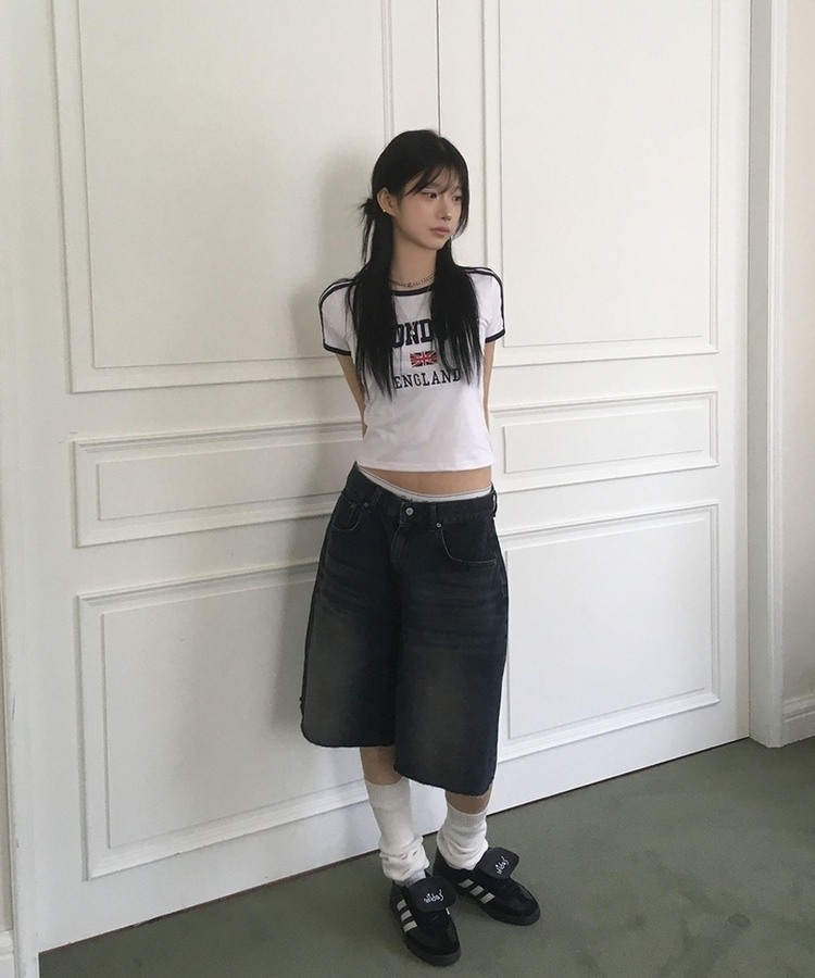 ロンドンスポーティーライン半袖Tシャツ WHITE