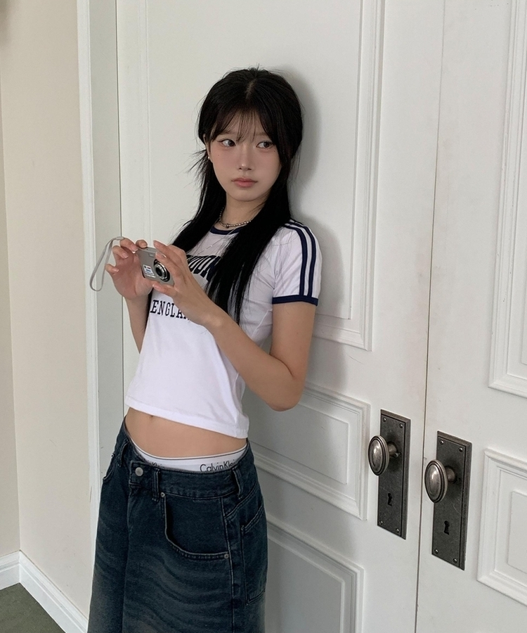 ロンドンスポーティーライン半袖Tシャツ WHITE