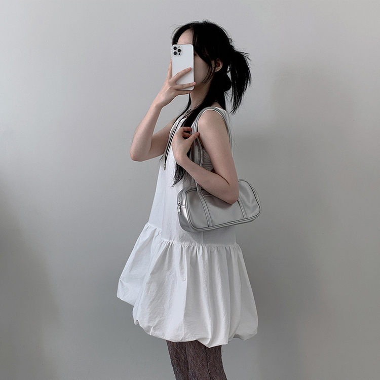 【OVERDUE FLAIR】★オルガナバルーンミニワンピース★ ポロカラー バルーンミニワンピース FX25L077【Fano Studios