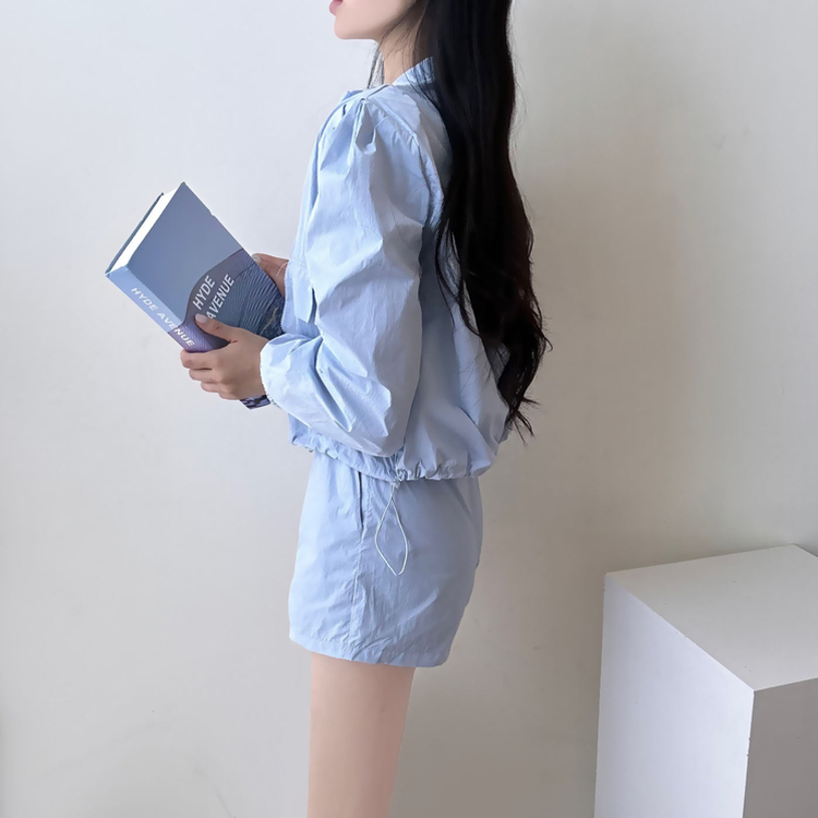 SET】ウィンドブレーカージップアップ ショートパンツ