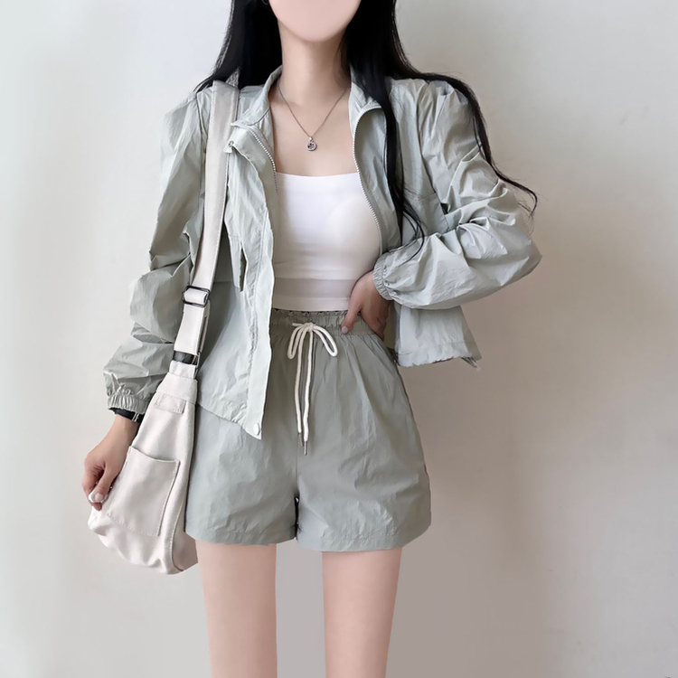 SET】ウィンドブレーカージップアップ ショートパンツ｜トレーニング