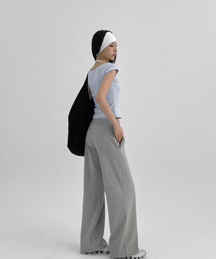 ミニブラグランワンショルダー半袖Tシャツ SKY BLUE