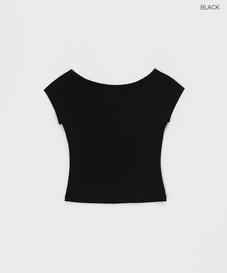 ミニブラグランワンショルダー半袖Tシャツ