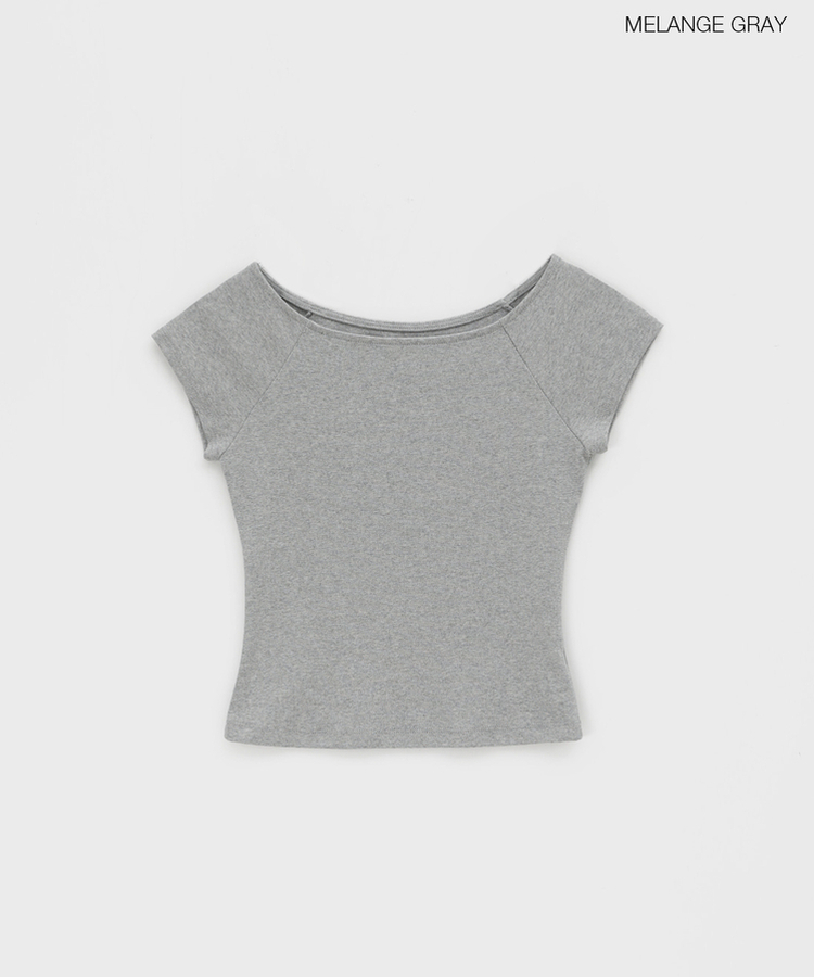 ミニブラグランワンショルダー半袖Tシャツ