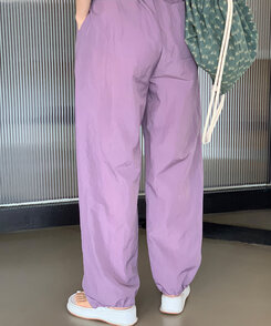 【ジョガー調節可】ピンタックバンディングパンツ LAVENDER