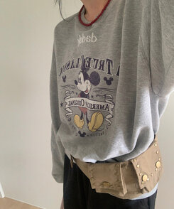 ファッション雑貨 ユニークベージュポケットベルト BEIGE