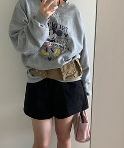 ファッション雑貨 ユニークベージュポケットベルト BEIGE