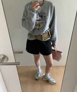 ファッション雑貨 ユニークベージュポケットベルト BEIGE