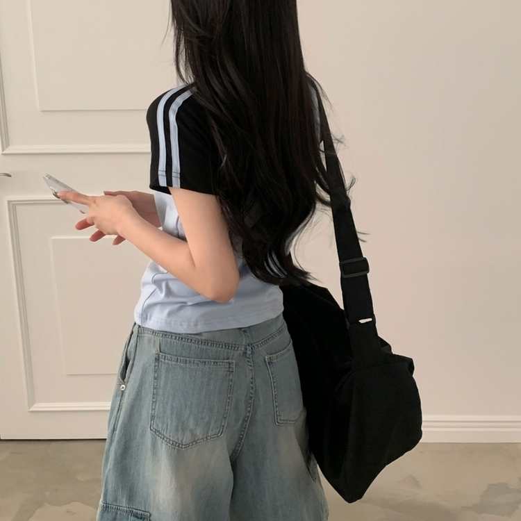 사커 워닝 라인 배색 프린팅 반팔티셔츠 5color 소라