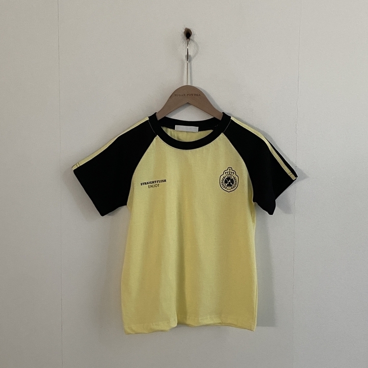 사커 워닝 라인 배색 프린팅 반팔티셔츠 5color