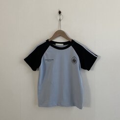 サッカーライン配色クロップ半袖Tシャツ5色