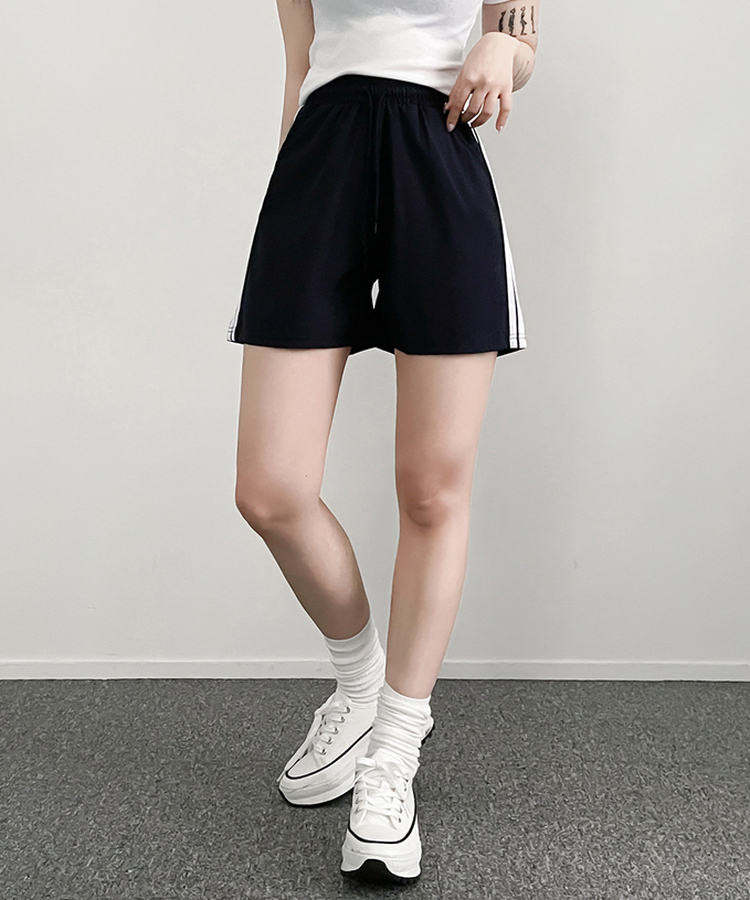 SHORT/LONG 丈別】クールトラックラインハーフパンツ｜ショートパンツ