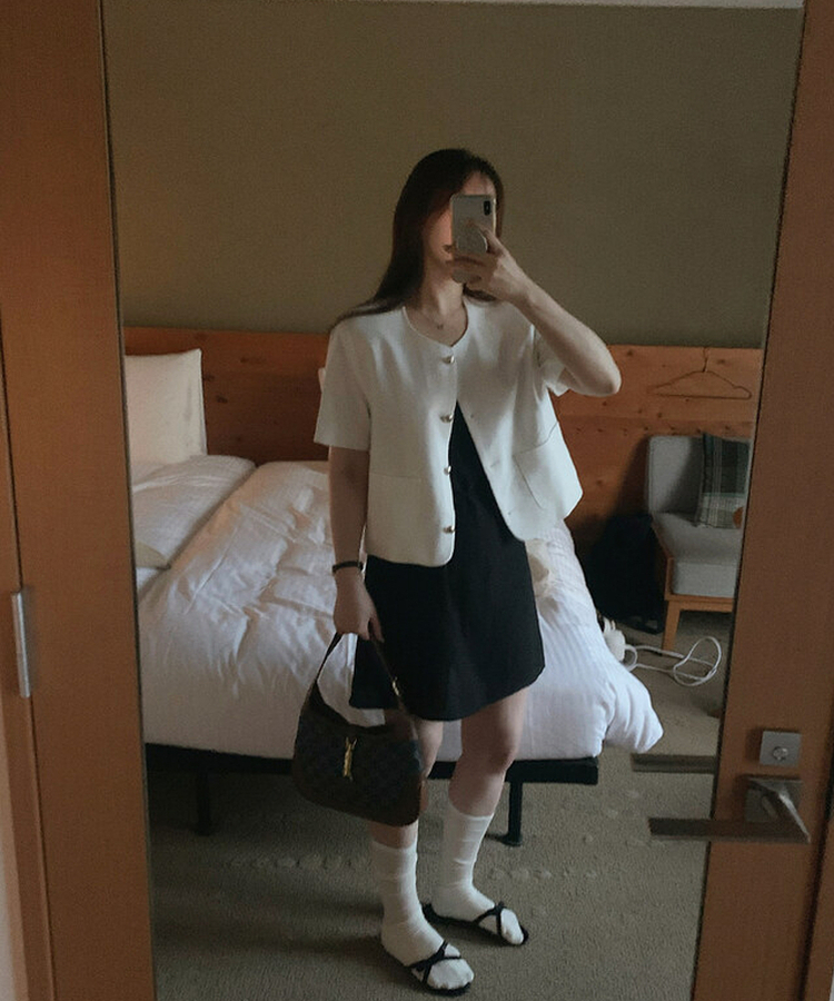 シースルーサマーリブソックス IVORY