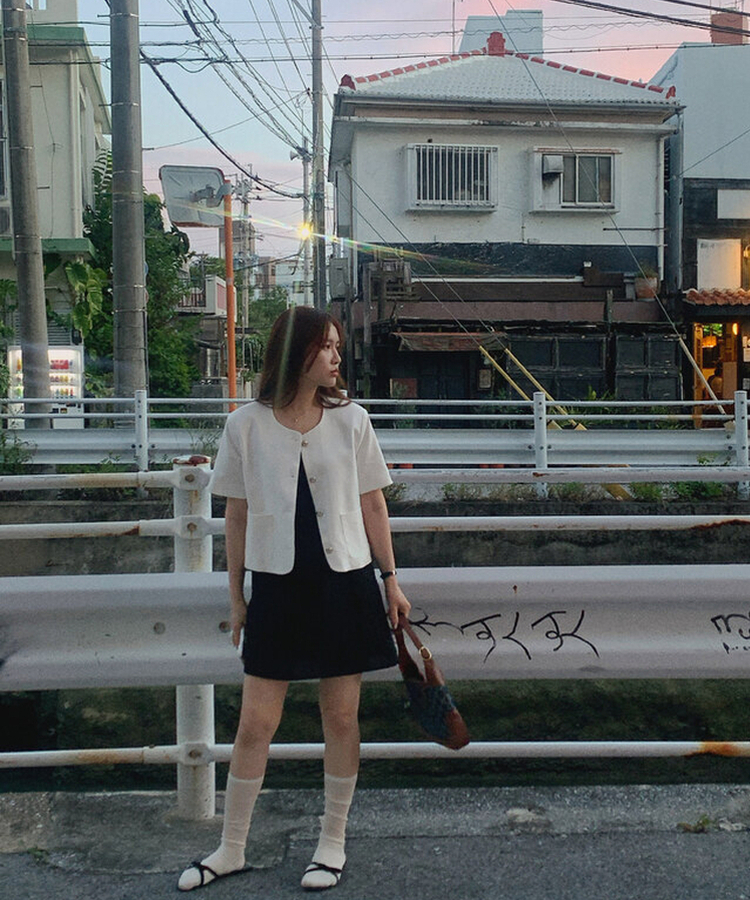 シースルーサマーリブソックス IVORY