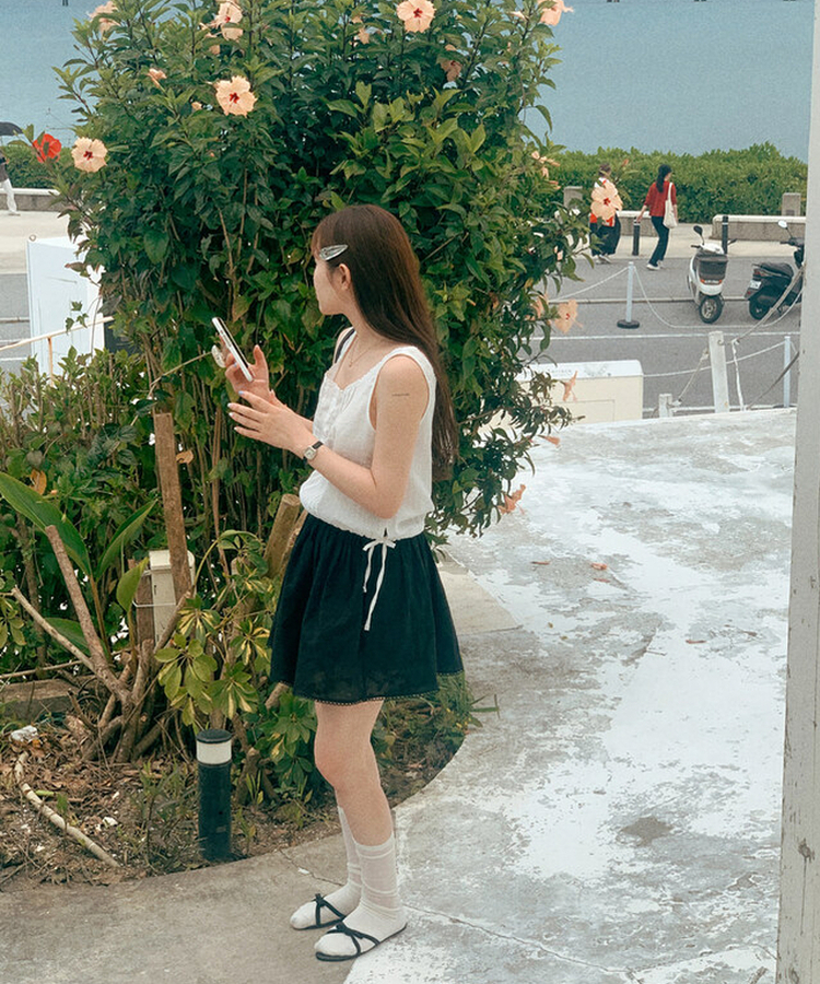 シースルーサマーリブソックス IVORY